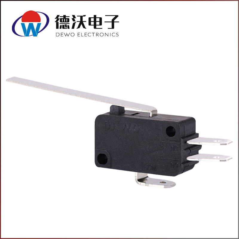 工厂直销破壁机电机防尘型微动开关长手杆配件耐高温开关