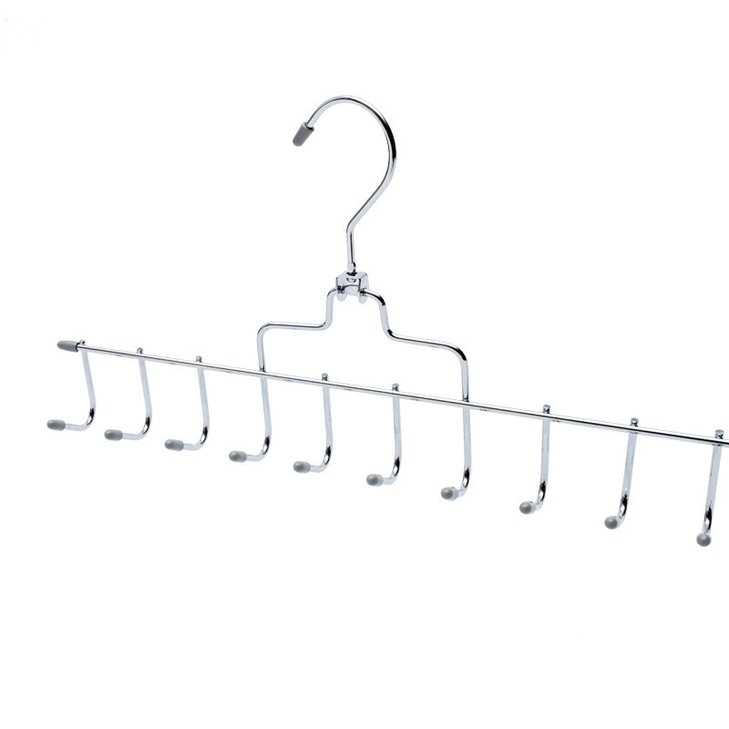 Stainless Steel Hook Belt Rack Household Belt Tie Sling Multi-functional Hanger Hanging Scarf Scarf Storage Hook Hanging