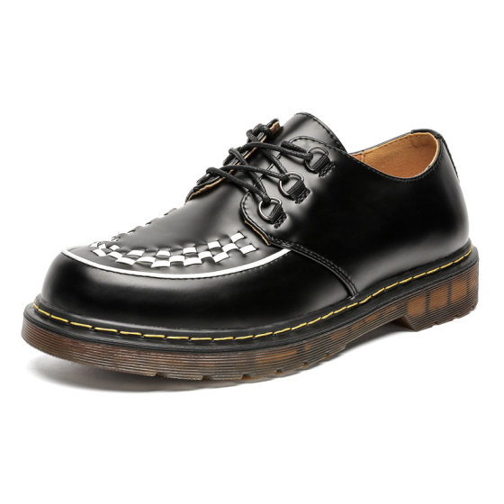 2025 New Spring and Autumn Fashion Thick Sole Height Increased Casual All-match Men's Shoes Retro British Style Comfortable All-match Leather Shoes