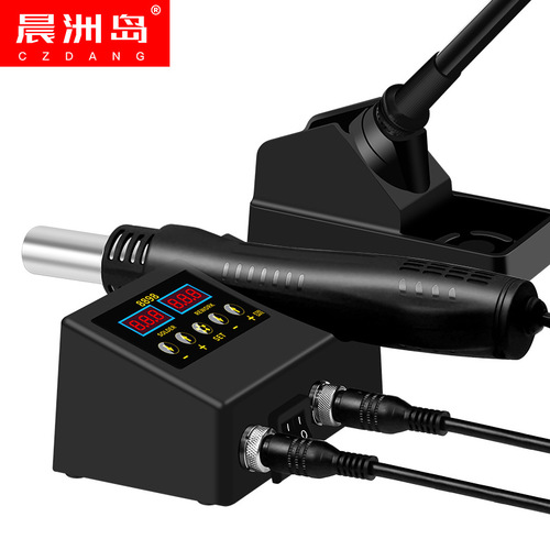 Factory direct sales constant temperature soldering iron desoldering station high power hot air gun two-in-one mobile phone repair welding tool