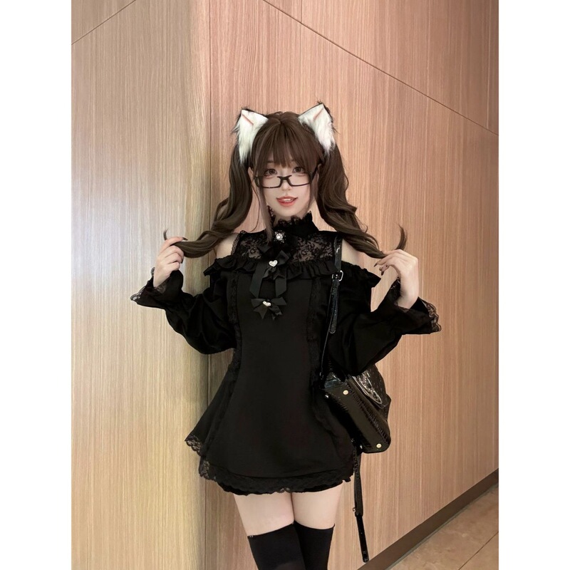 Japanese Dark Academy Style Jk Uniform Lace Set Waist Slimming Dress High-Waisted Short Skirt Two-Piece Set Japanese Dark Academy Style Jk Uniform Lace Set Waist Slimming Dress High-Waisted Short Skirt Two-Piece Set