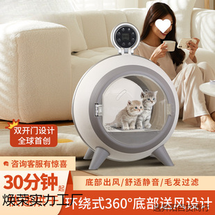 Double-Door Smart Pet Dryer for Cats and Dogs, Smart Water Blower, Portable Handheld Pet Drying Box