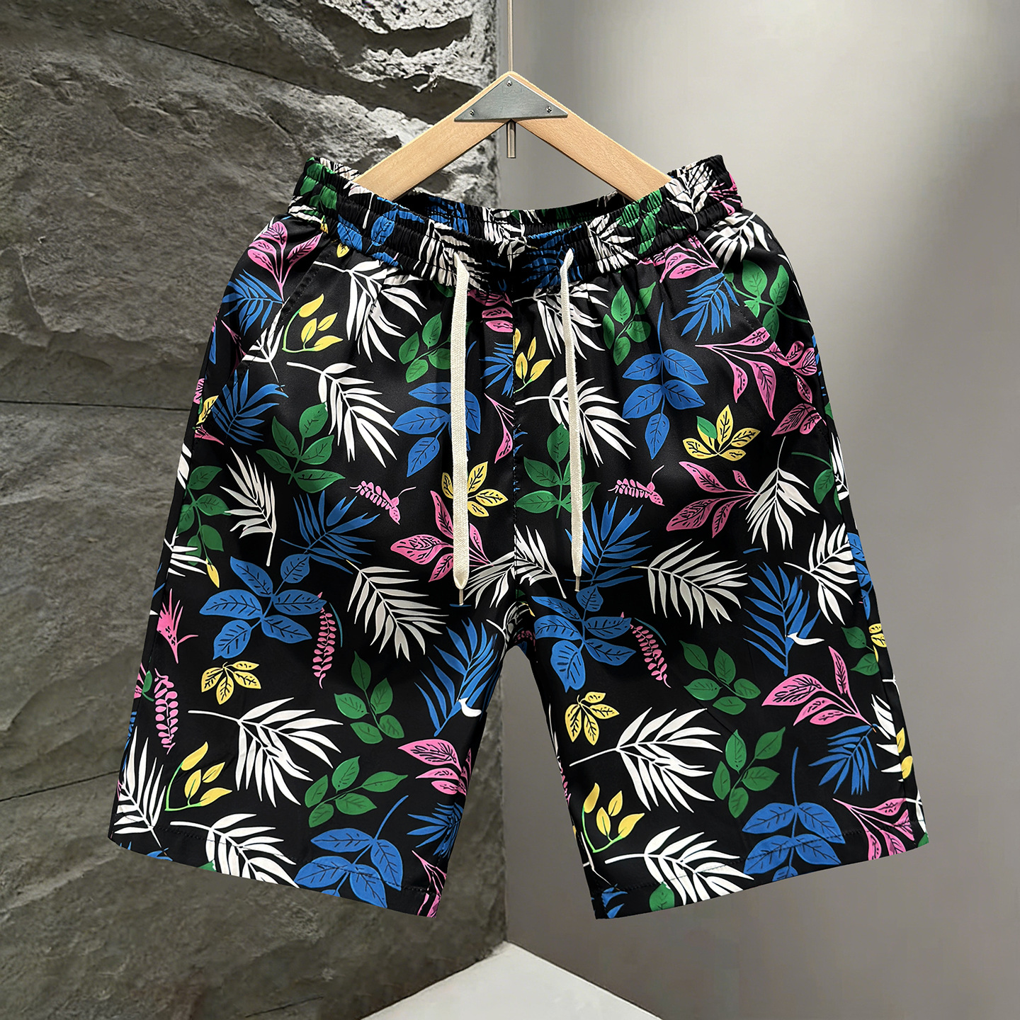 plus Size Men's Casual Shorts Thin Trendy Sports Loose Pants for Summer Beach_viptrois.com