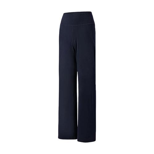 High-Waisted Wide-Leg Yoga Pants with Pockets for Spring and Autumn | Thin, High-Elastic Straight-Leg Sports Trousers for Women | Training, Pilates, and Fitness Pants