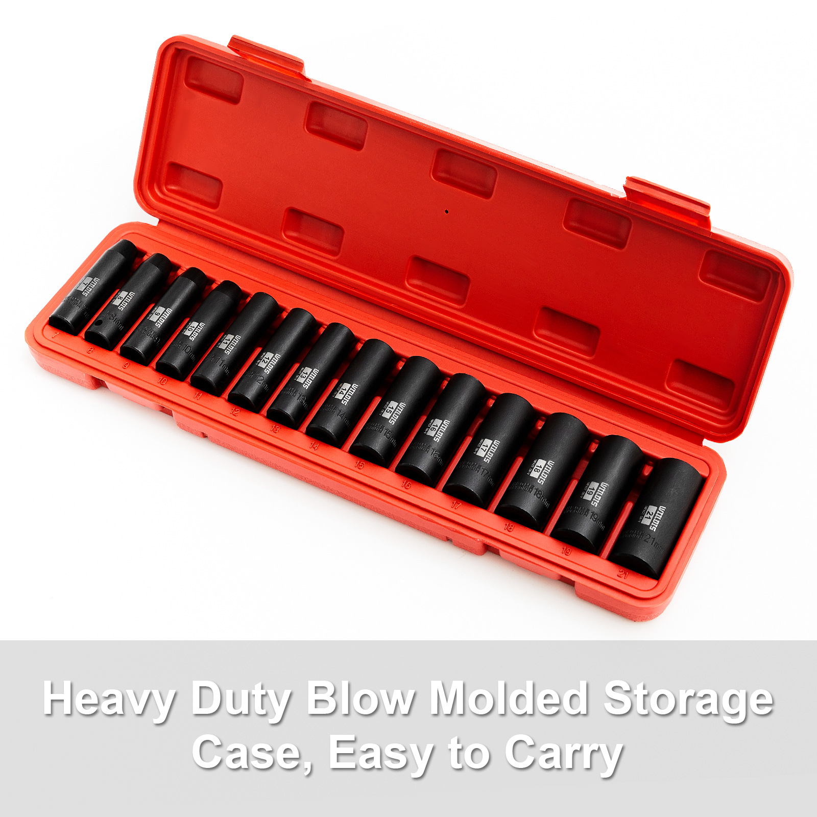 VIDI 14 피스 세트 3/8 드라이브 메트릭 긴 소매 세트 자동차 수리 세트 작업장 수리 세트