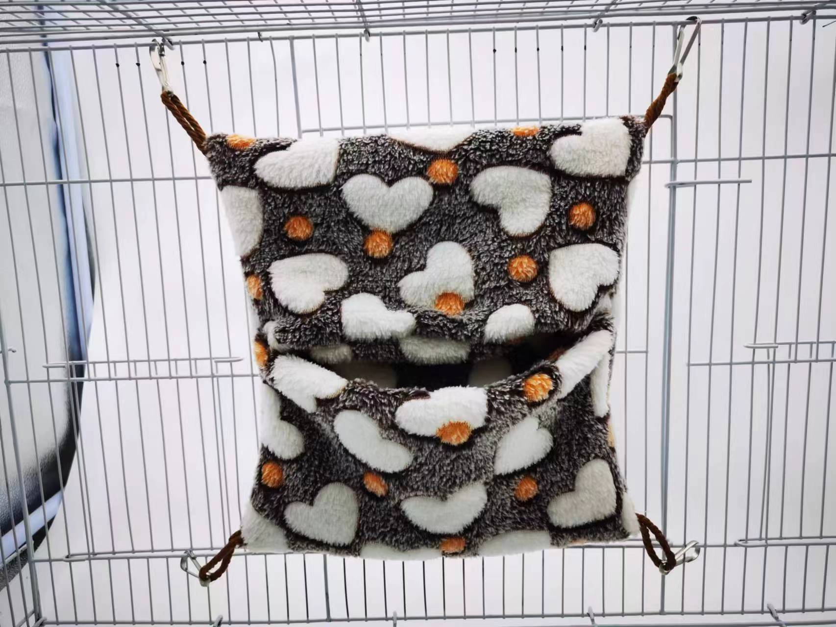 蜜袋鼯松鼠雪貂保暖吊床信封式毛絨寵物睡袋小寵物窩倉鼠吊床直銷