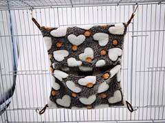 蜜袋鼯松鼠雪貂保暖吊床信封式毛絨寵物睡袋小寵物窩倉鼠吊床直銷