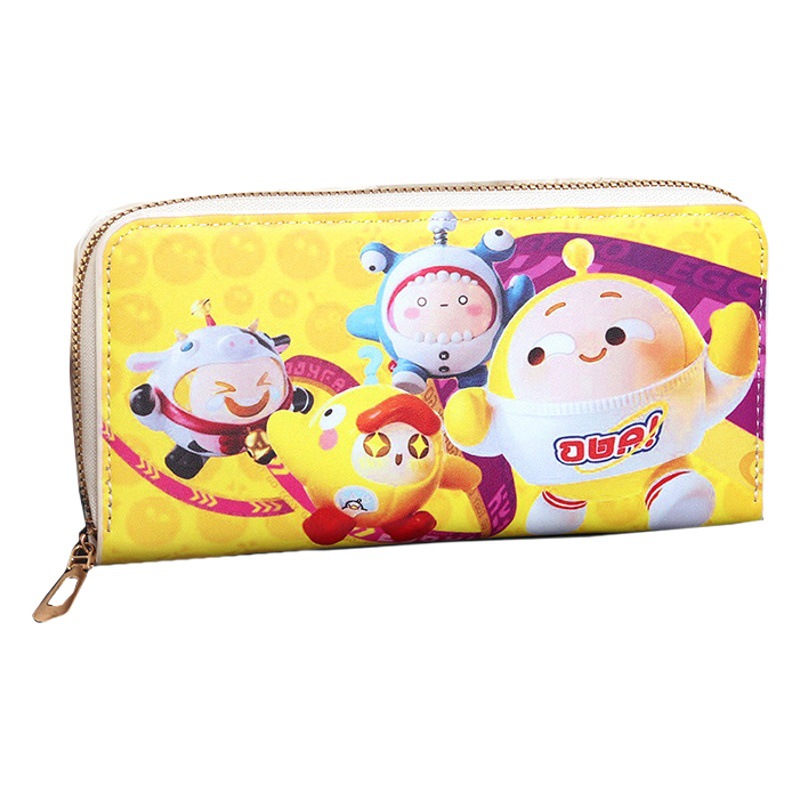 Game egg doll Party cartoon cute multi-card large capacity multi-compartment boy girl long coin purse