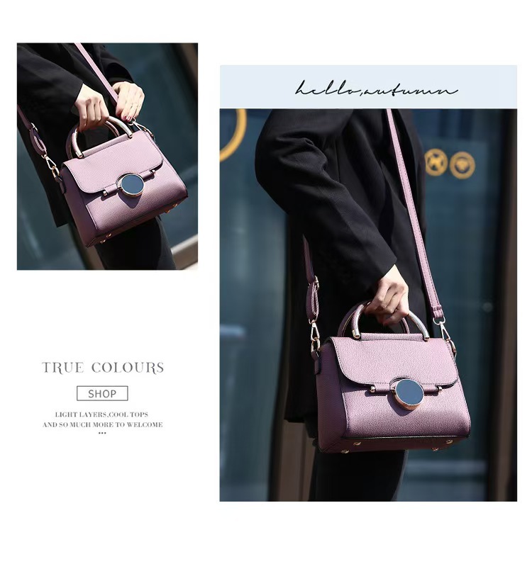 Elegant Women's Solid Colour Crossbody Bag With Magnetic Buckle_voghion.com