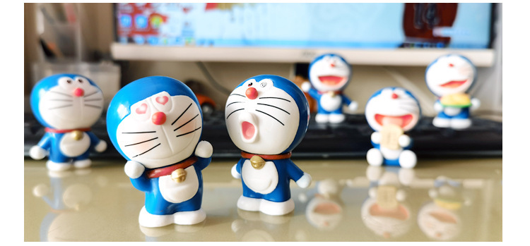 Cute Car Doll Ornaments, Creative Cartoon Car Interior Accessories, Car Center Console Decoration Supplies, Blue Fat Man Jingle