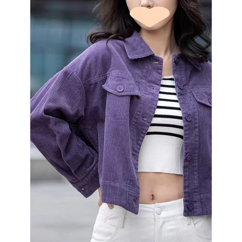 Women's 2025 Autumn Fashionable Collarless Blazer Jacket Casual Short-sleeve Outerwear