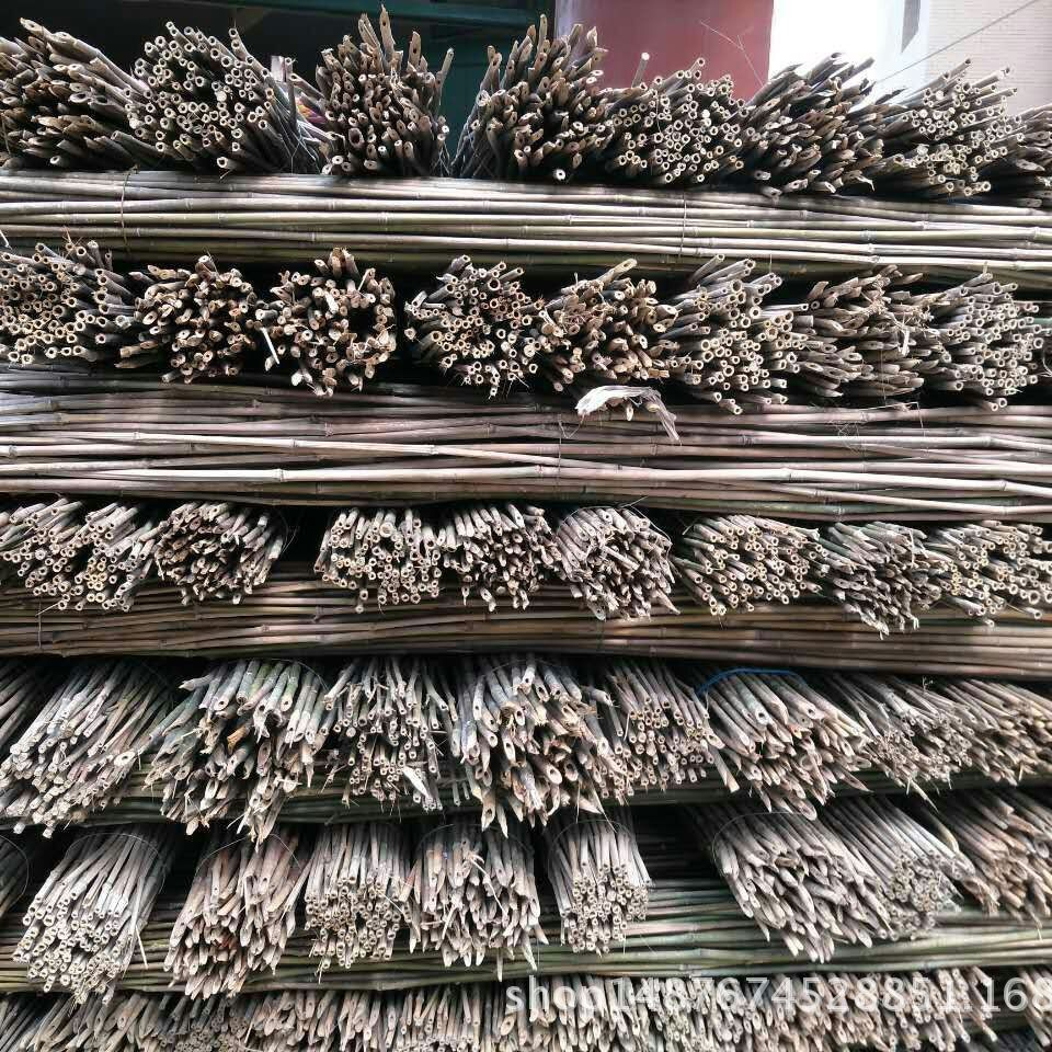 珠海中山江门批发出售防腐防蛀仿真黄绿色茶杆竹旗杆竹厘竹菜架竹