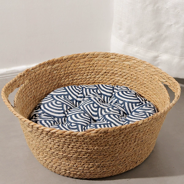 Original color rattan cat nest + mat [spring and summer style] new product launched, ready for shipment