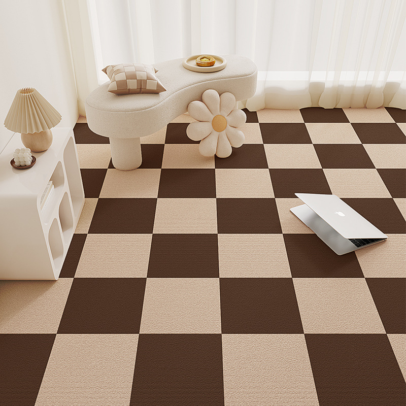 Alfombras de empalme cuadradas al lado de la cama dormitorio invierno estera de piso grueso sala de estar gran área para el hogar