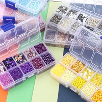 10格米珠亮片仿珍珠材料包 手工diy制作串珠手链项链饰品辅料配件