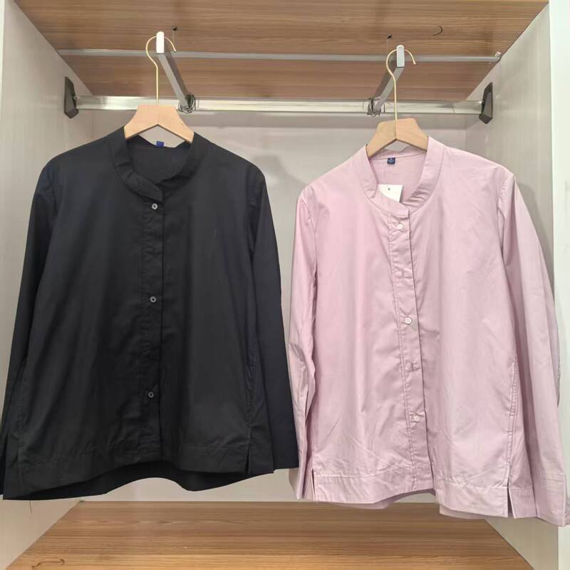 Women's Jacket-Style Shirt/Long-Sleeved Shirt 2026 Spring New Style Round Neck Loose Solid Color Top for Women R487181 Women's Jacket-Style Shirt/Long-Sleeved Shirt 2026 Spring New Style Round Neck Loose Solid Color Top for Women R487181