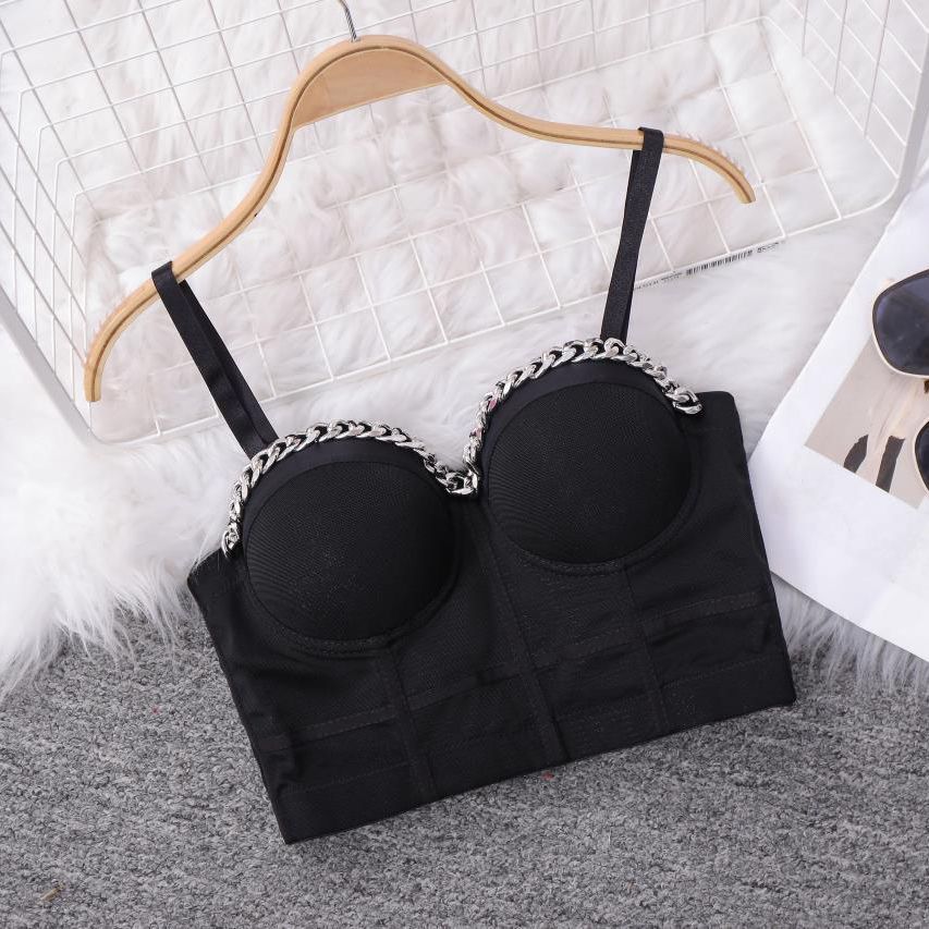 New V-neck sexy sling body shaping inner wear outer wear underwear Fishbone corset detachable solid color double shoulder strap short
