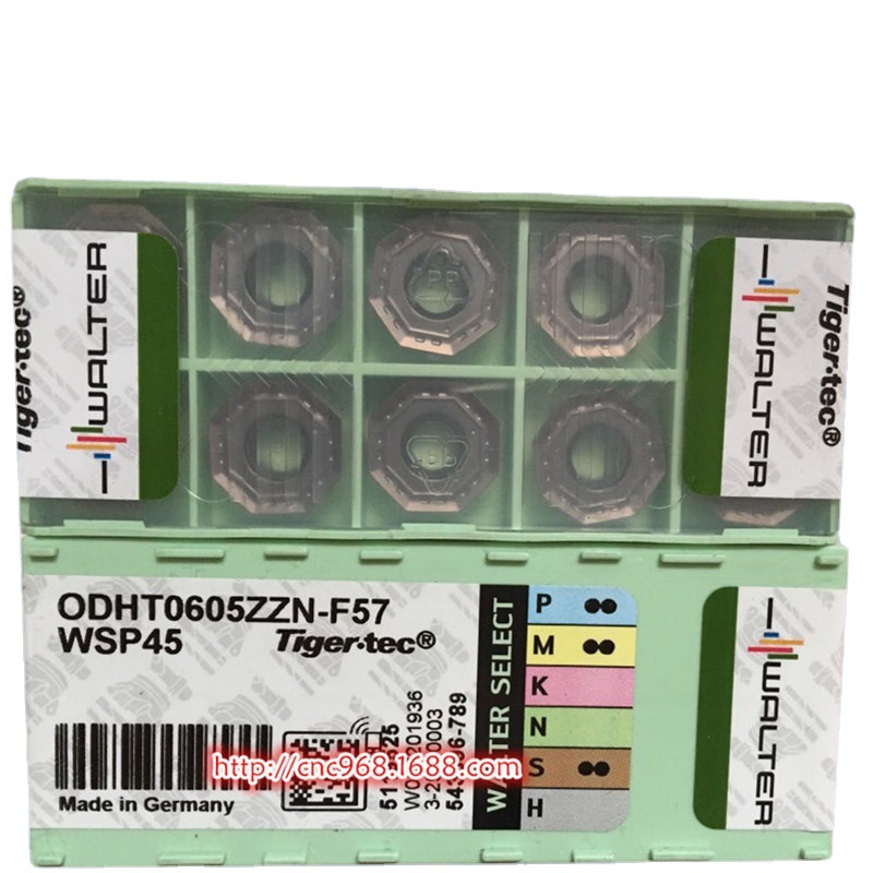 WALTER瓦尔特数控铣削刀头ODHT0605ZZN-F57 WSP45八角铣削刀片
