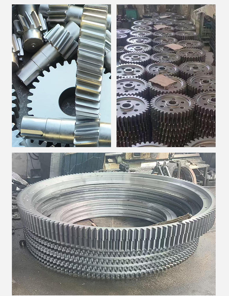 Industrial Non-Standard Large Transmission Gears, No. 45 Steel Large Pitch Crane Conveyor Belt Machinery Large Gears
