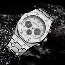 瑞士品牌男士手表新款多功能真三眼夜光石英男款手表特价外贸男表