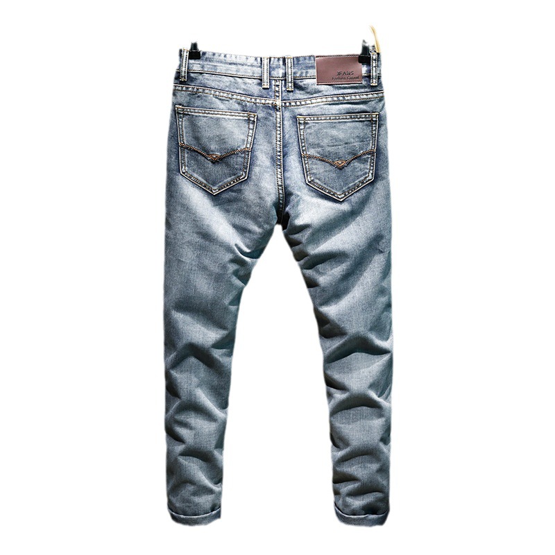Classic Style Denim Pants
