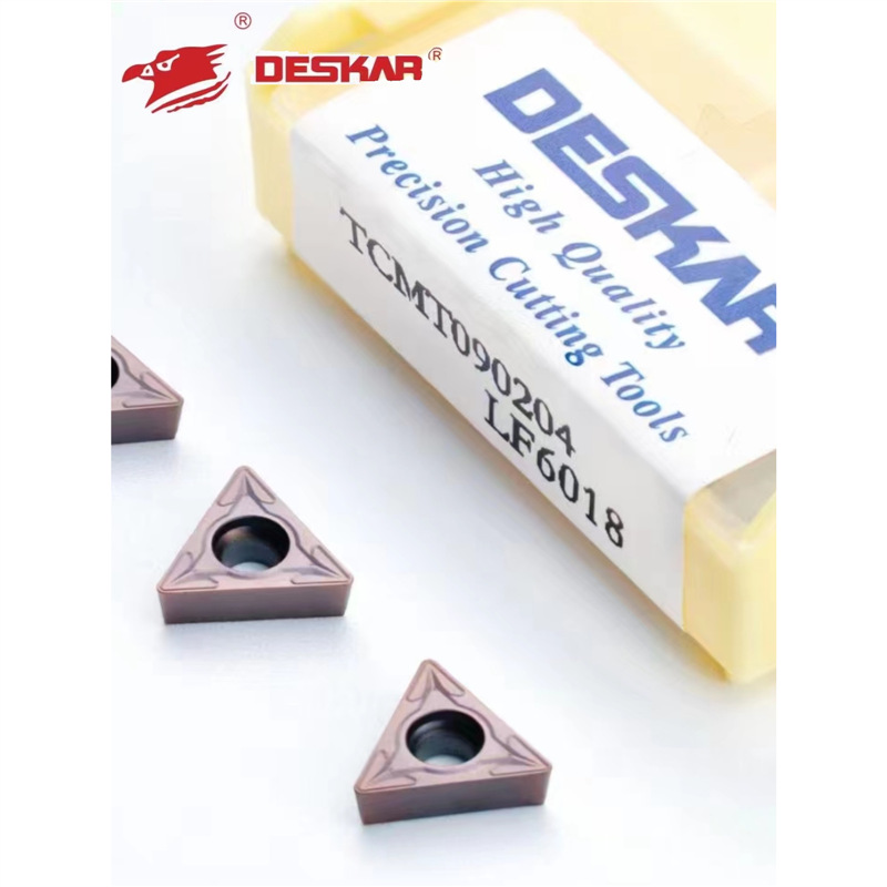 DESKAR戴斯卡三角镗孔刀片TCMT090204 LF6018/6118不锈钢内孔车刀