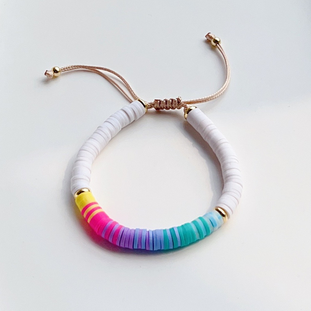 Holiday, Shopping Occasion Ethnic Style Geometric Soft Clay Wholesale Bracelets