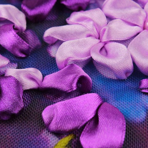 Oujin nianhua bordado de la cinta Fábrica Directa de impresión en color pintura colgante pintura triple sala de estar entrada pintura decorativa