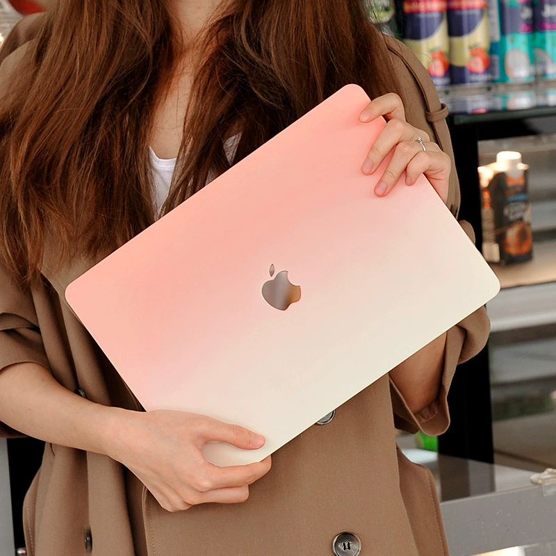 Защитный градиентный матовый чехол (для Apple) для MacBook Air/Pro, включает пленку на клавиатуру и пробки от пыли