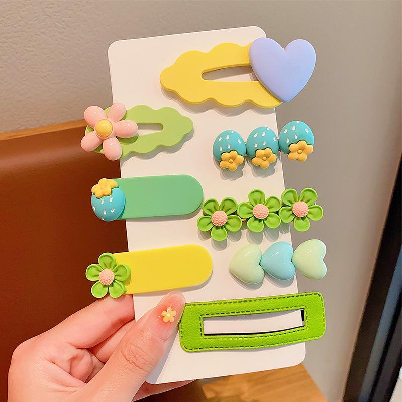 Horquilla de dopamina para niños, flequillo lateral para niñas, clip de cabello roto, artefacto de acabado, clip bb, horquilla, tocado