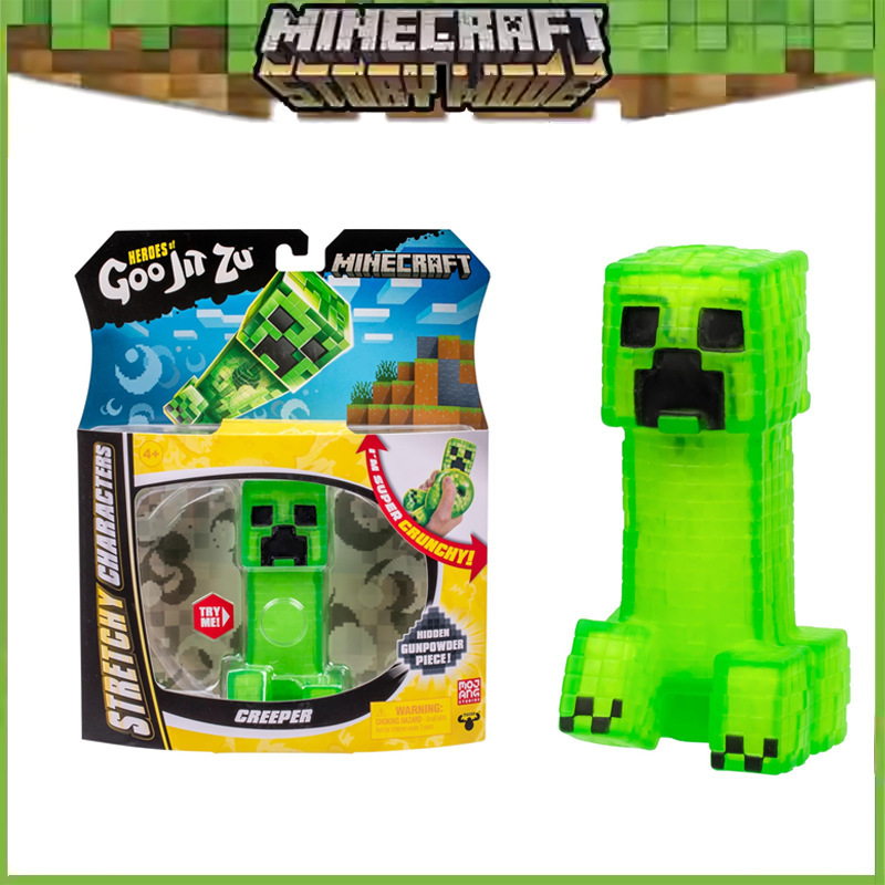 Minecraft Game Merchandise Figurines Soft Rubber Stress Relief Creeper Toys Minecraft Game Merchandise Figurines Soft Rubber Stress Relief Creeper Toys