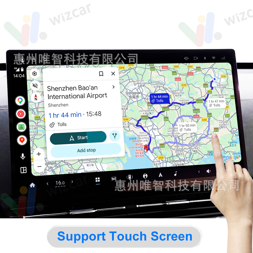 DongFeng 007 008 EV WIZCAR M1 Pro Google Waze Map Spotify