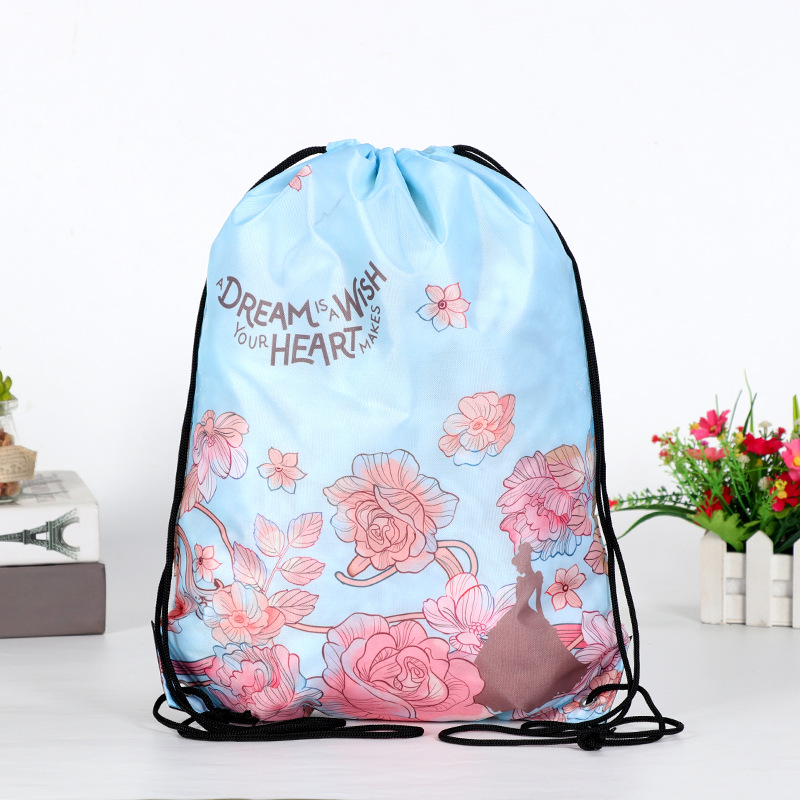 Publicidad al por mayor bolsa de lona portátil en blanco bolsa de algodón personalizada mochila con cordón bolsa de impresión personalizada