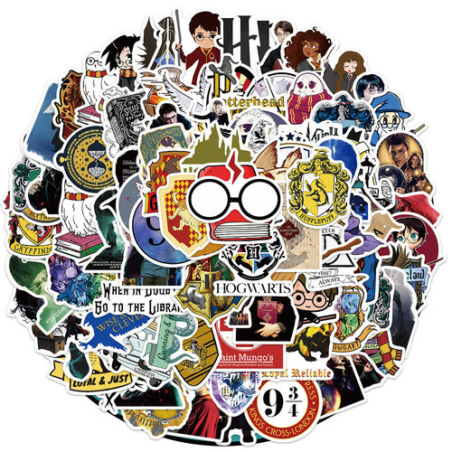 100 Harry Potter stickers science fiction movie graffiti mobile phone case skateboard luggage waterproof pvc stickers