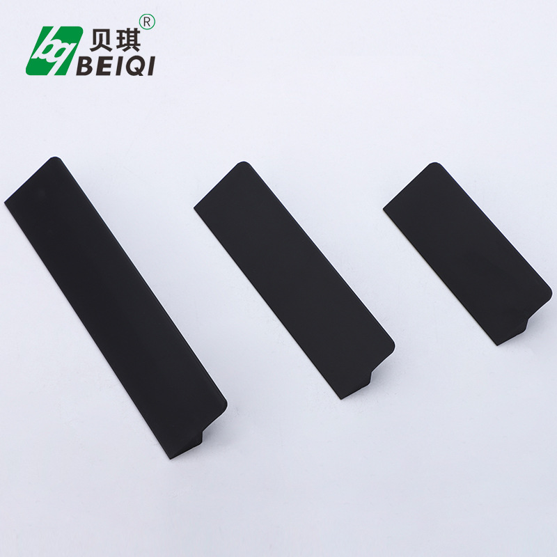 廠家直供美式金色床頭櫃抽屜拉手櫃門氧化銀色黑色鋁合金家具把手