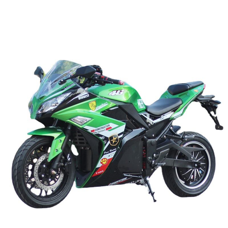 Pequeño Ninja motocicleta eléctrica gran coche deportivo de alta potencia juego eléctrico adulto dos ruedas fábrica de motocicleta eléctrica al por mayor