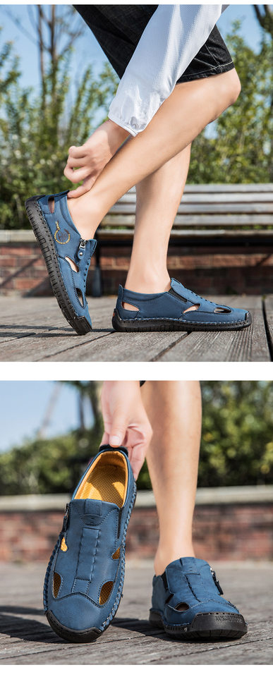 Dép sandal nữ bít mũi quai khâu thoáng khí chống trượt — F 6611m màu, F6611 hồng, F6611 kaki, F6611 màu vàng chi tiết 18