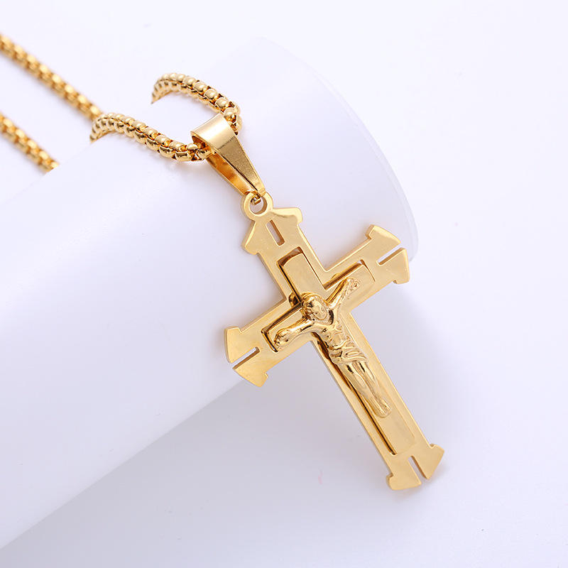 Jesus Cross Pendant Necklace 5