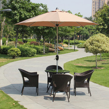 户外藤编家具 花园阳台庭院小型椅子PE仿藤外贸餐桌椅茶几五件套