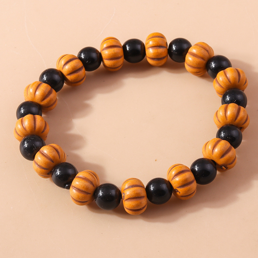 Halloween Beaded Bracelet Set Skull Pumpkin Personality Fun String Bracelet Accessories_voghion.com