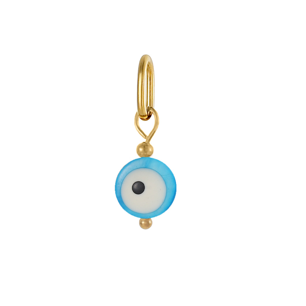 2g Weight Pendant Jewelry Making Type DIY Ornament Accessories Classification 1 Piece Quantity 304 Stainless Steel Material Devil's Eye Pattern All Seasons Season Polished Finish Plating Design Simple Style, Classic Style Style 1 Piece 304 Stainless Steel Devil's Eye Polished Pendant DIY Ornament Accessories 13