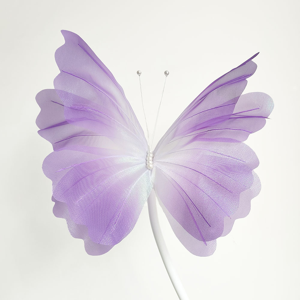 Simulación transfronteriza espuma gradiente mariposa colorido DIY estética props decoración boda diseño de escena al aire libre