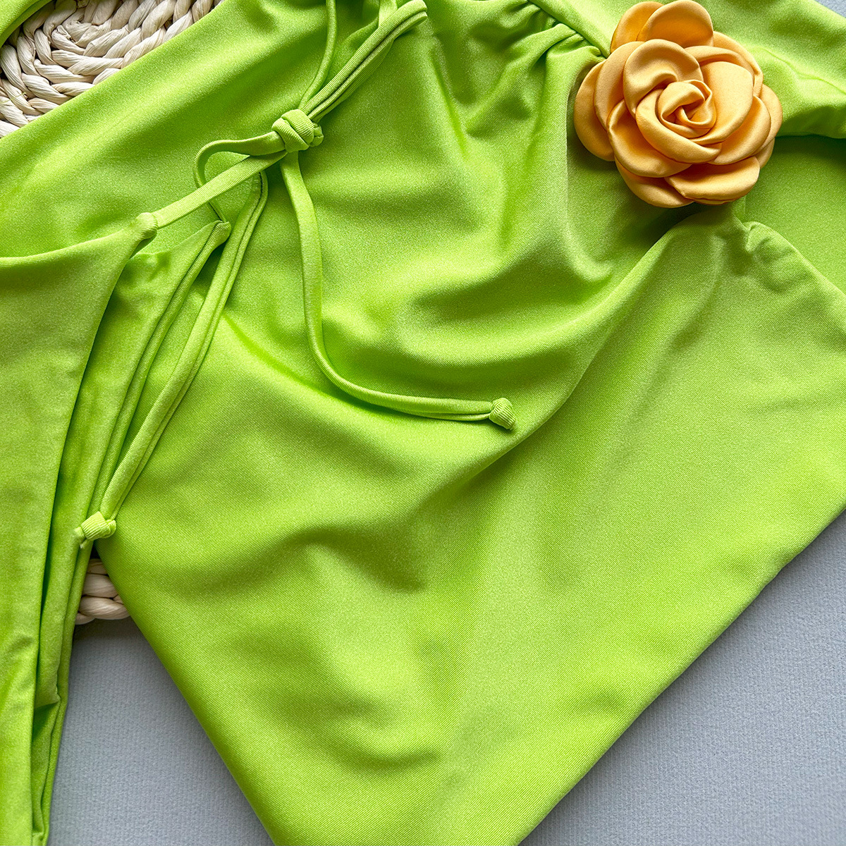 Women's Lady Sexy Solid Color 3 Pieces Set Bikinis Swimwear display picture 9