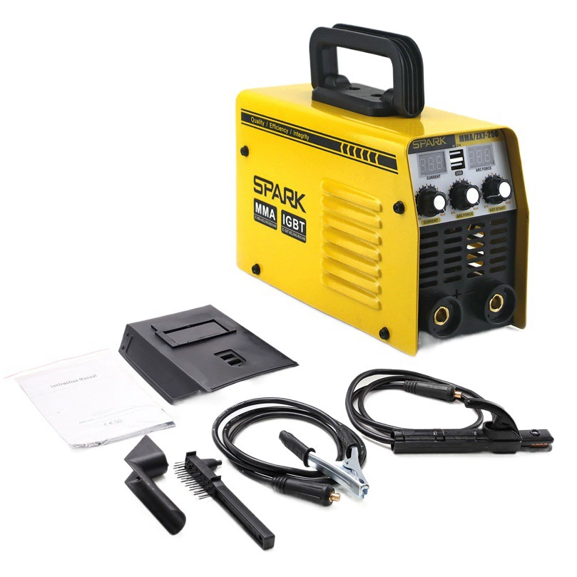 Трансграничный поисковый сварочный аппарат SPARK MMA-250 двойной USB-разъем двойной дисплей сварочный аппарат ручной сварки дома