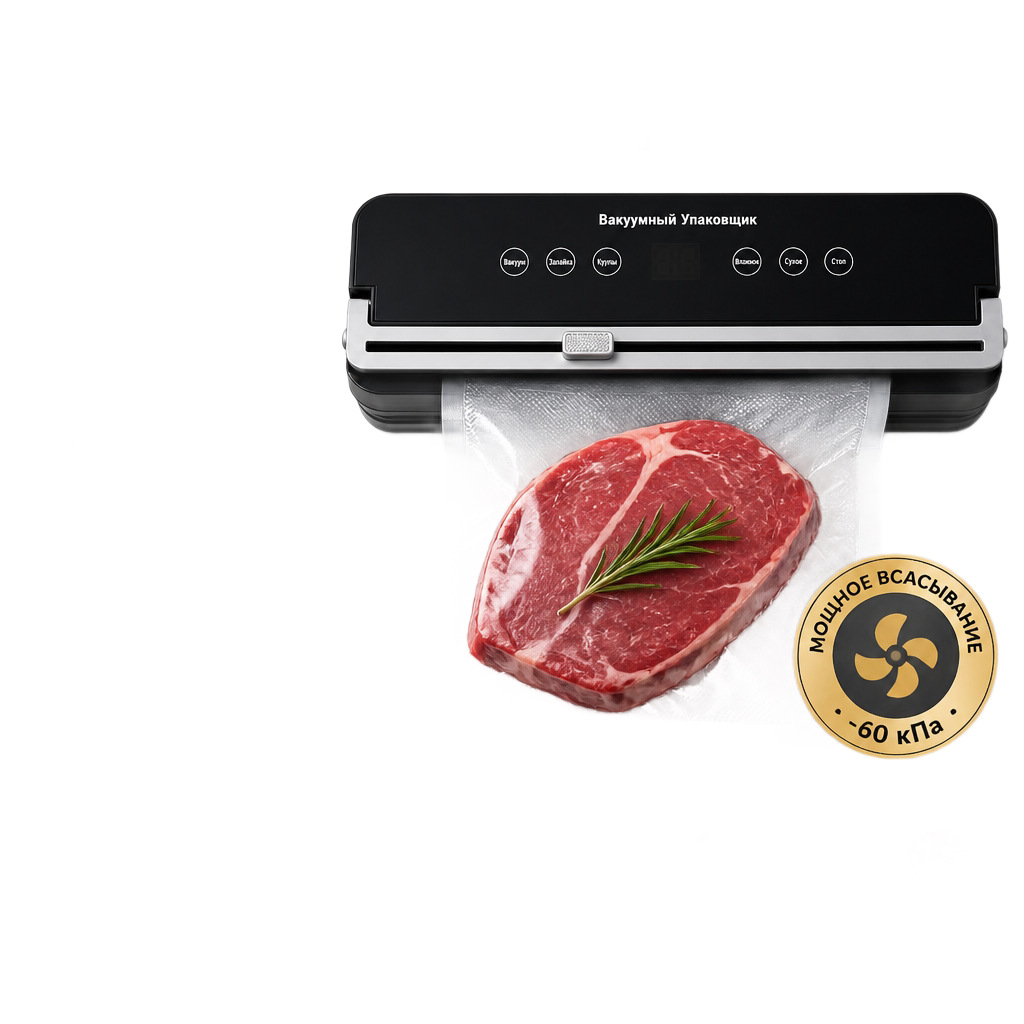 Vacuum sealing machine with UV sterilization, multifunctional