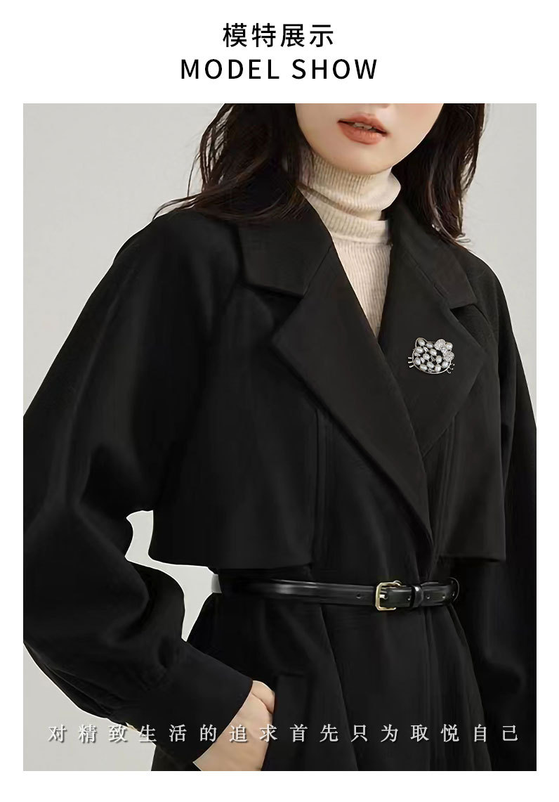 新款韩版迷你可爱猫咪胸针天然淡水珍珠动物胸花小众高