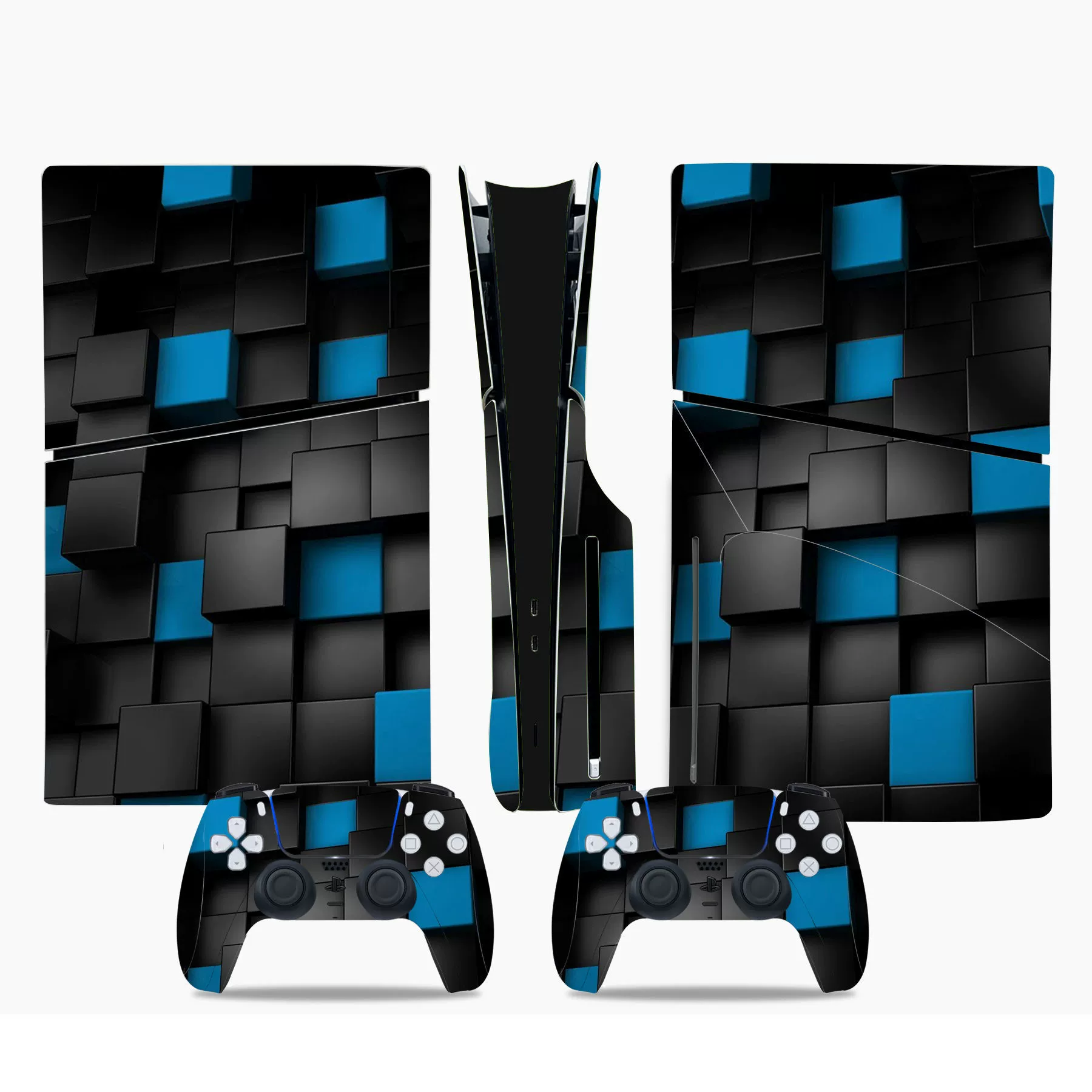 Nаклейка PS5 SLIM полная наклейка на корпус, решетка в клетку, наклейка-пленка защита кожи Limited Skin