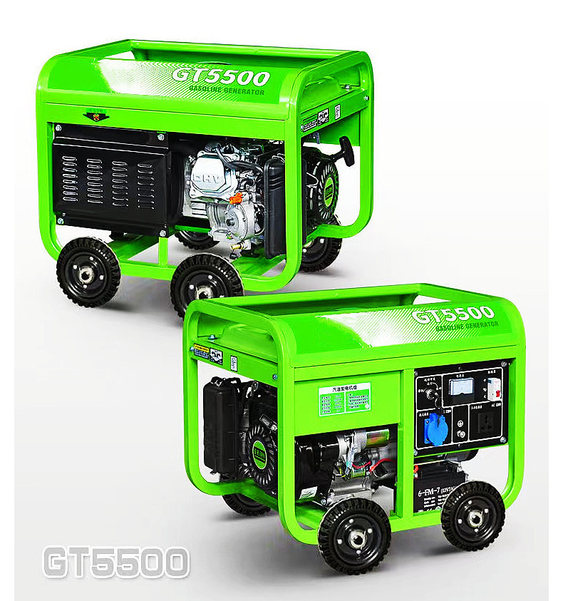 3KW/5KW gasoline diesel generator set 6.5KW/8KW commercial single-phase 220V three-phase 380V generator