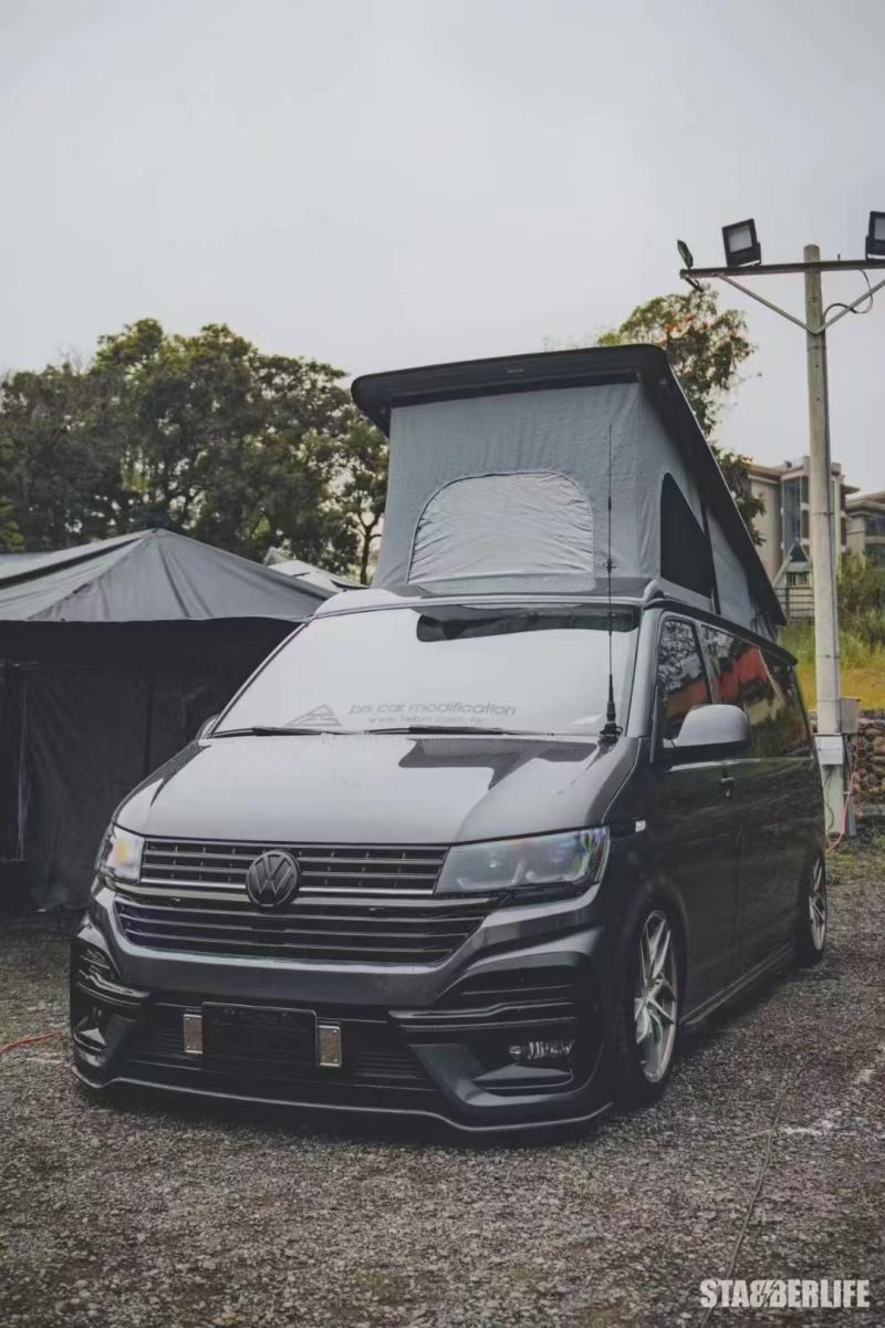 Suitable for Volkswagen Caravelle Multivan T6 T6.1 Abt Overseas R Version Wide Body Kit Front Lip Rear Lip Side Skirts