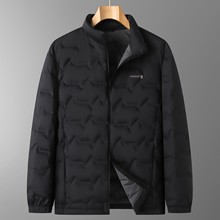 2025羽绒服男装加肥大码时尚立领外套冬季肥佬宽松百搭保暖